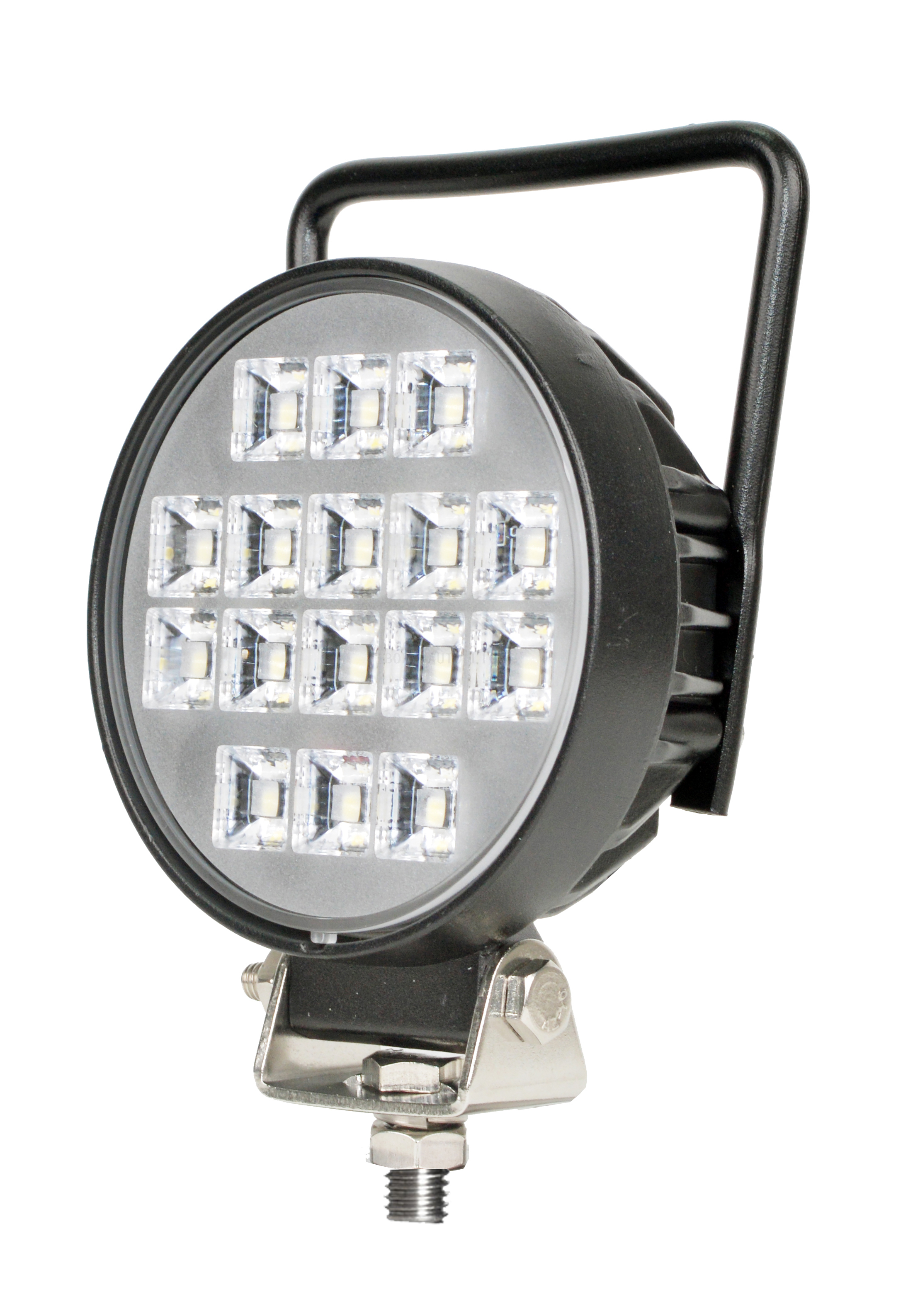 Luz de trabajo LED redonda de 16 W con interruptor